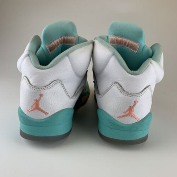 Air Jordan 5 Retro Light Aqua 2018 440892-100 Size 3.5 Women’s Size 5 - Picture 5 of 12